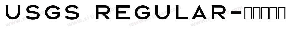 USGS Regular字体转换